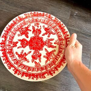 Pottery barn dishes with ornate design! Used once